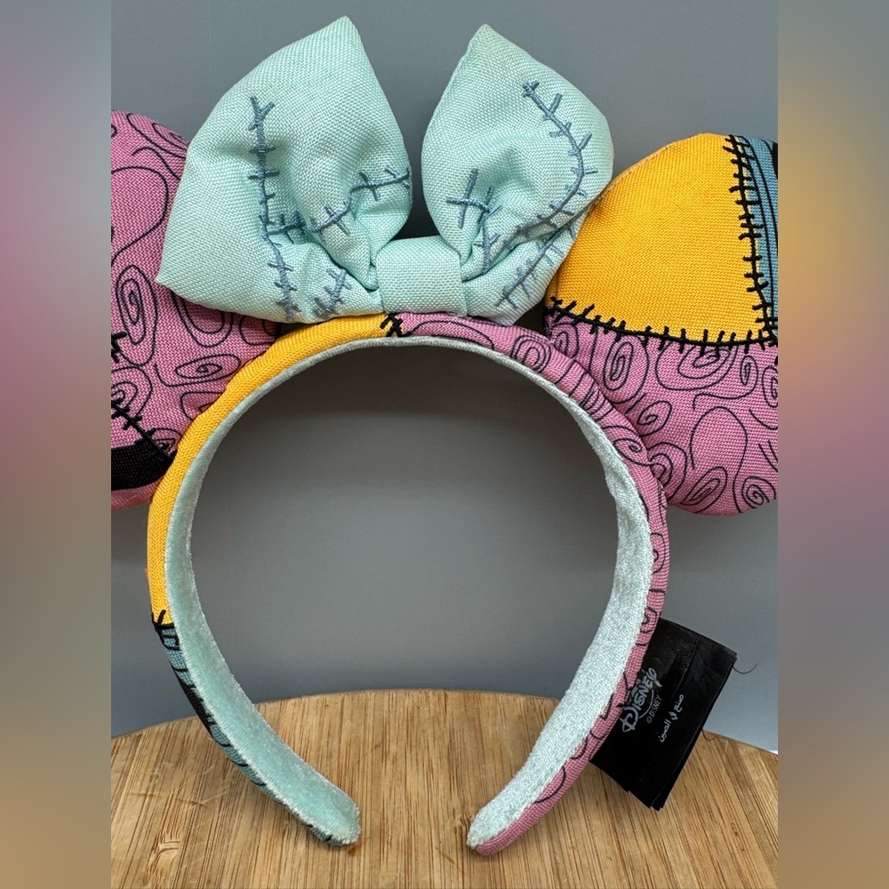 Disney Parks Headband Nightmare Before Christmas Sally Minnie Mickey Ears EUC
